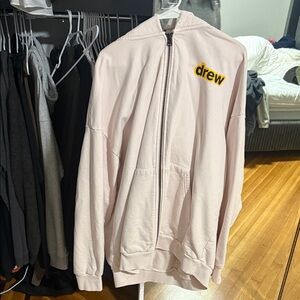 DREW Blush Hoodie with Sunny Emblem